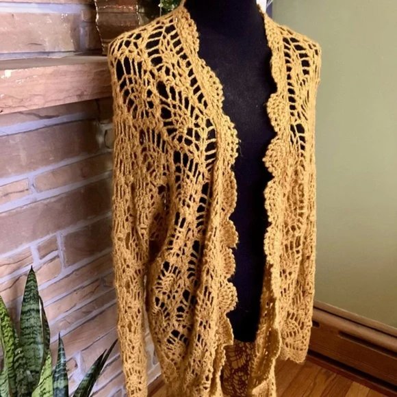 Crochet Cardigan Duster - Picture 2 of 4